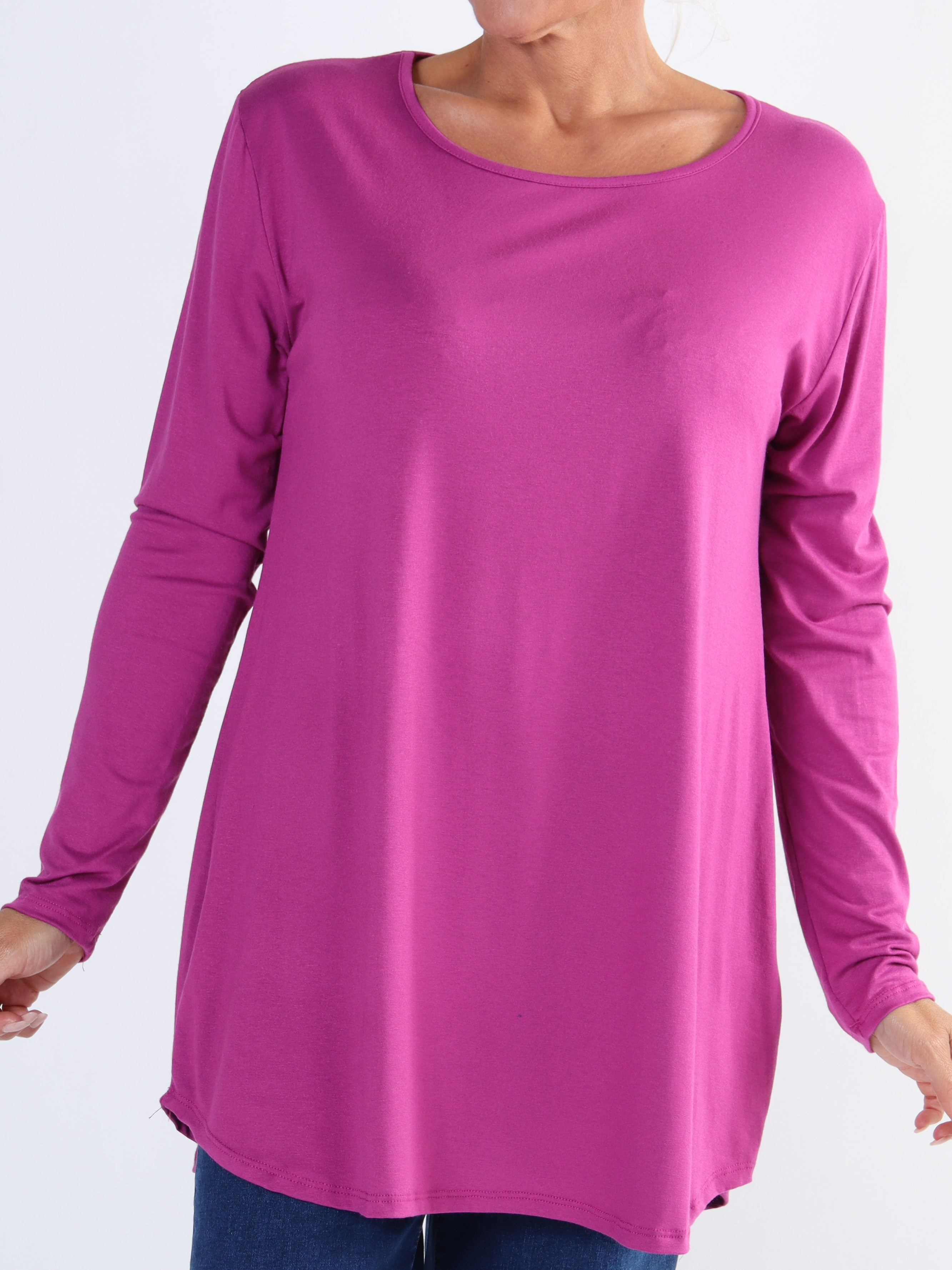 Otine - Langærmet basisbluse